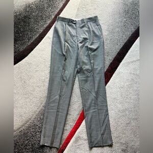 Risalto Charcoal Winston Worsted Wool Dress Pants